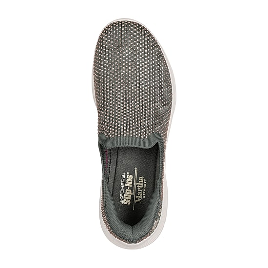 Skechers Hands Free Slip-Ins Martha Stewart Bedford Genuine Gem Womens Slip-On Walking Shoes