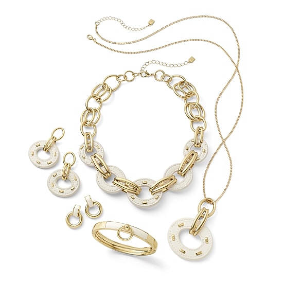 Worthington Gold Tone Womens 17 Inch Pendant Necklace