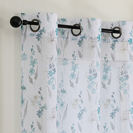 Isla Sheer Grommet Top Sheer Set of 2 Curtain Panel