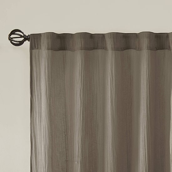 Madison Park Kaylee Rod Pocket Sheer Set of 2 Curtain Panel