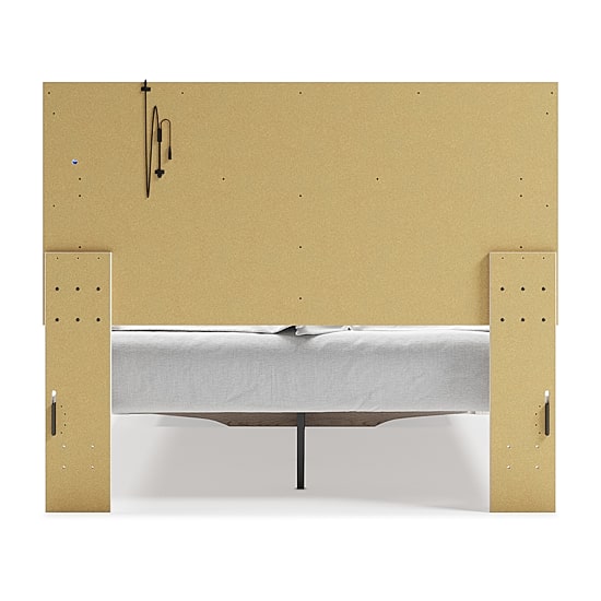 Signature Design by Ashley Altyra Upholstered Bed with 2 Storage Drawers in White