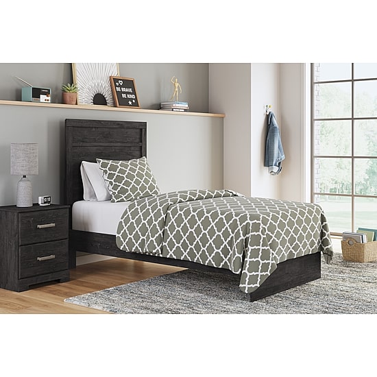 Signature Design by Ashley Belachime Panel Bed in Charcoal