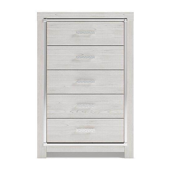Signature Design by Ashley Altyra 5-Drawer Chest in White