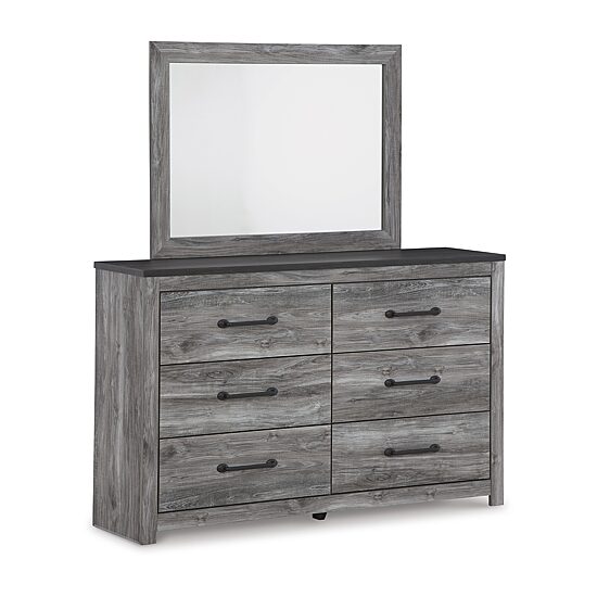 Signature Design by Ashley Bronyan 42" Bedroom Dresser Mirror in Dark Gray
