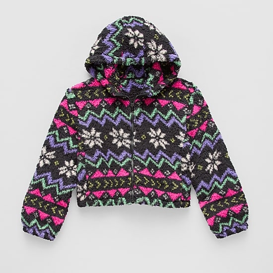 Xersion Little & Big Kid Girls Hooded Midweight Jacket