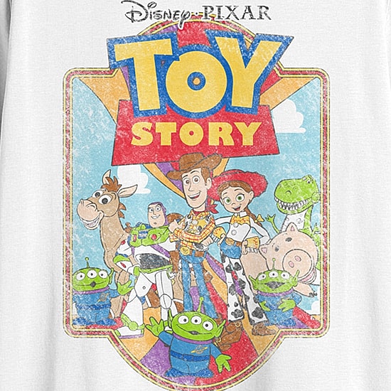 Mens Crew Neck Short Sleeve Regular Fit Buzz Lightyear Jessie Toy Story Graphic T-Shirt