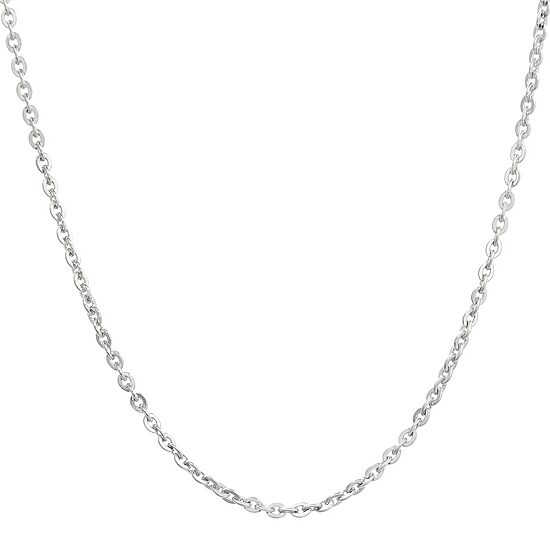 Mens Stainless Steel 24" 2.5mm Cable Chain
