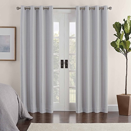 Eclipse Ambiance Chevron Draft Stopper Grommet Top Energy Saving 100% Blackout Single Curtain Panel