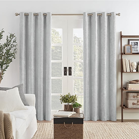 Eclipse Ambiance Draft Stopper Grommet Top Energy Saving 100% Blackout Single Curtain Panel