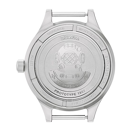Bulova Archive Series Mens Automatic Blue Strap Watch 98a266
