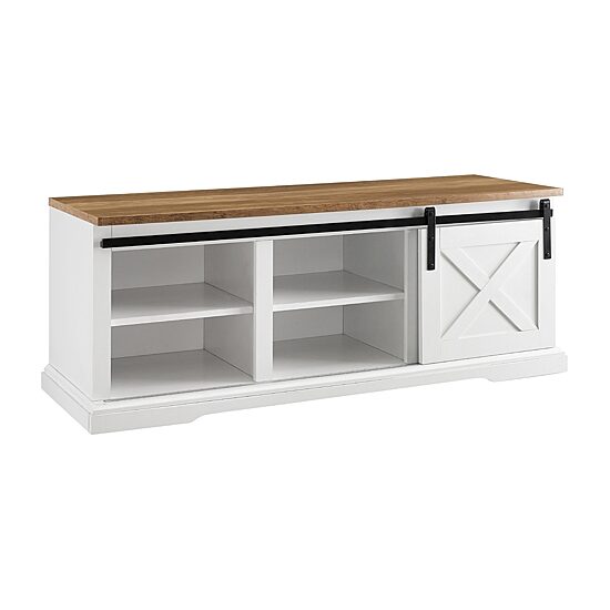 Walker Edison Payton Small Space Collection Storage Bench