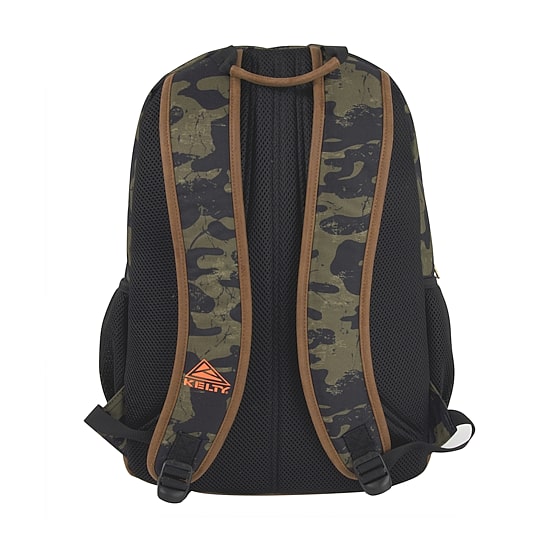 AD Sutton Kelty Camo Backpack with Faux Leather Trim