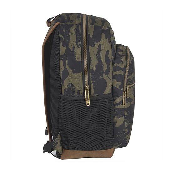 AD Sutton Kelty Camo Backpack with Faux Leather Trim