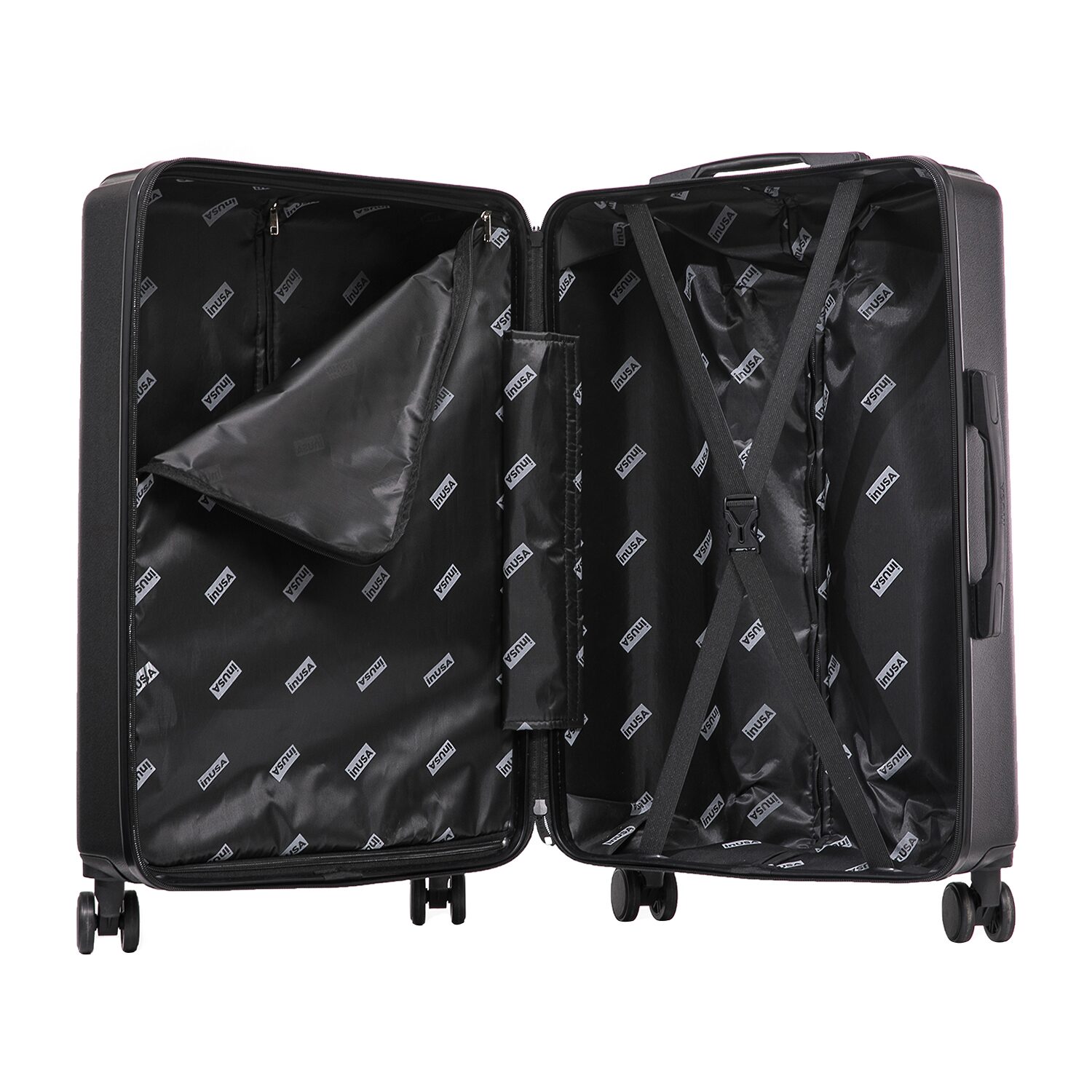 InUSA Drip 28 Inch Hardside LIGHTWEIGHT Checked Spinner Luggage