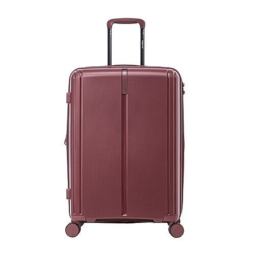 Dukap Airley 24 Inch Hardside Lightweight Checked Spinner Luggage, One Size, Red