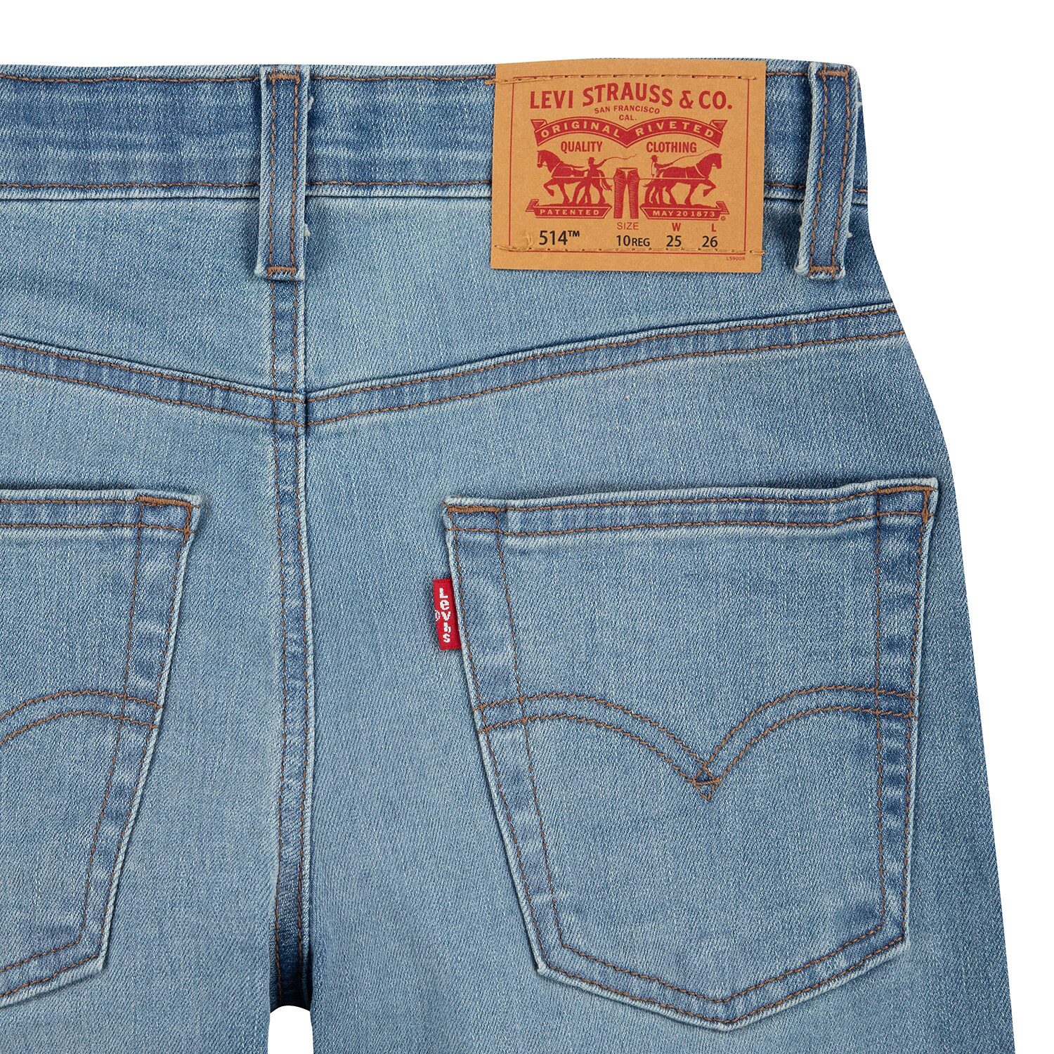 Levi's® Big Kid Boys Adjustable Waist Stretch Fabric 514™ Straight Leg Jean