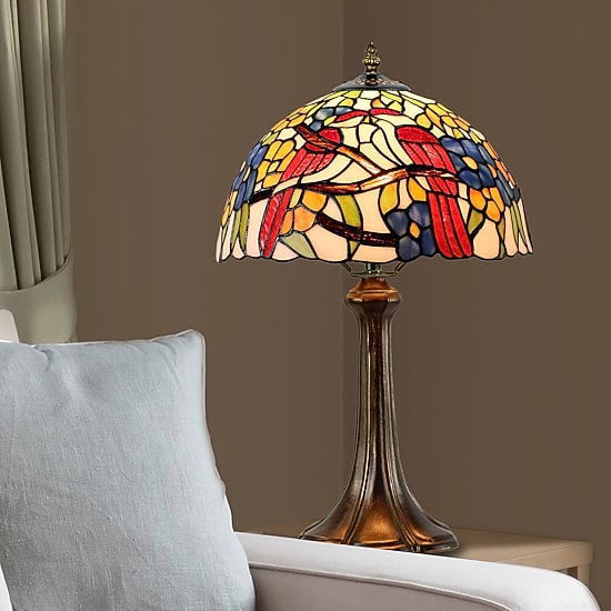 Dale Tiffany 19" Sheldon Tiffany Glass Table Lamp