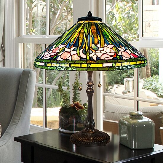 Dale Tiffany 26.5" Montrose Tiffany Glass Table Lamp