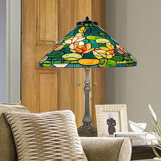 Dale Tiffany 25" Descanso Glass Table Lamp