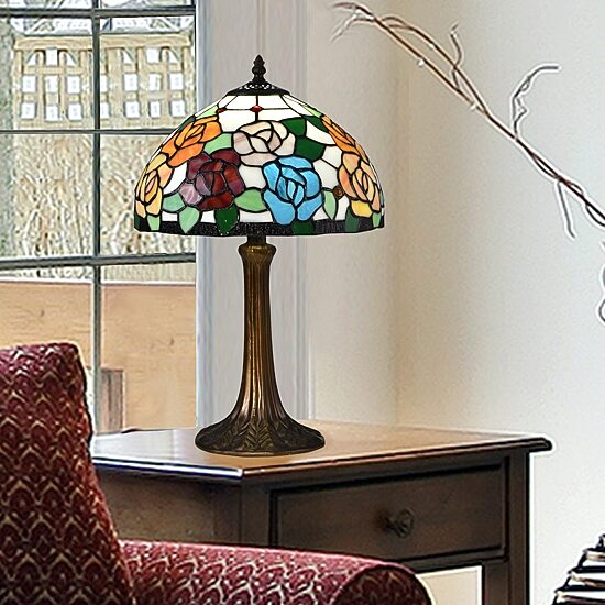 Dale Tiffany 19.5" Manor Tiffany Glass Table Lamp