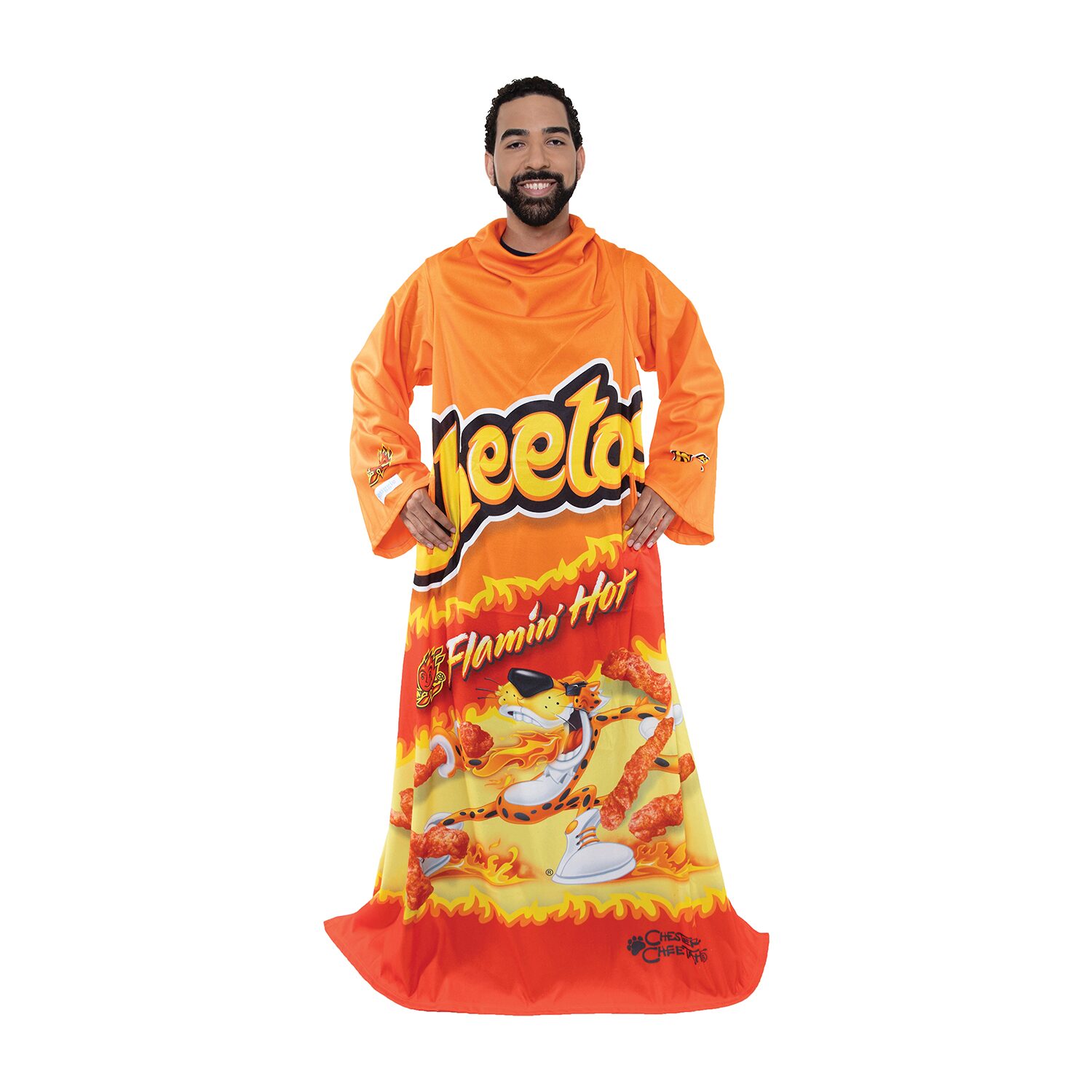 Snuggie FLAMIN HOT CHEETOS, The Original Wearable Blanket With Sleeves, Super Soft Fleece, Adult One Size