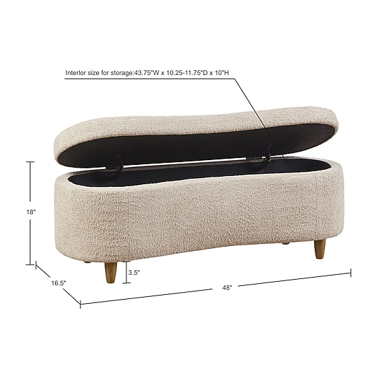 INK+IVY Bailey Upholstered Bench