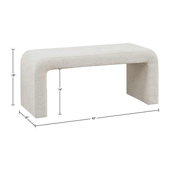 INK+IVY Steve Upholstered Bench