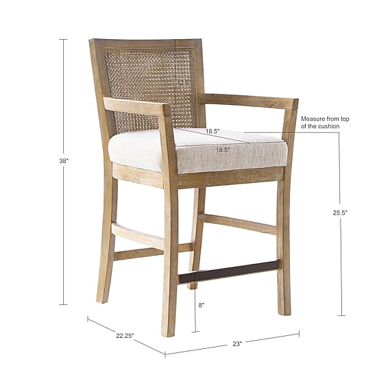 Blaine Counter Height Upholstered Bar Stool