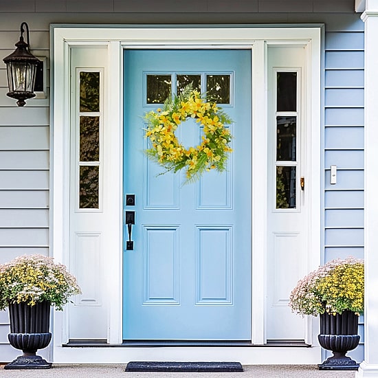Northlight 23in Daisy Berry Yellow Green Wreath