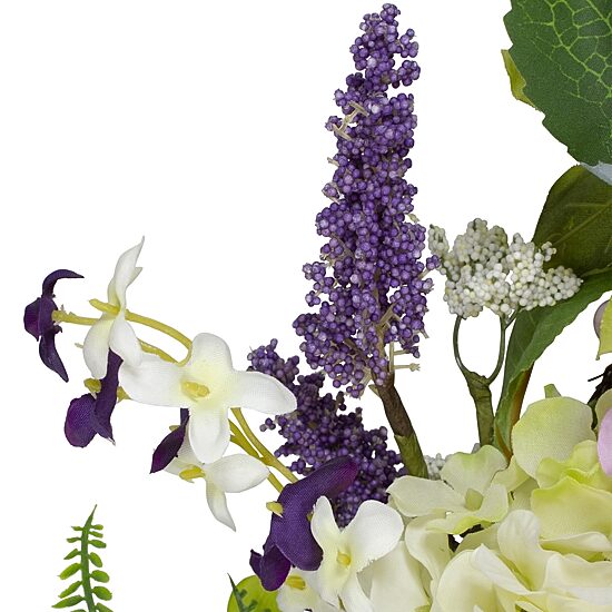 Northlight 26in Hydrangea And Foliage Floral Twig Wreath