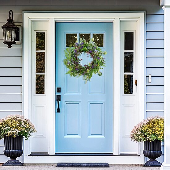 Northlight 22in Lavender And Foliage Wreath