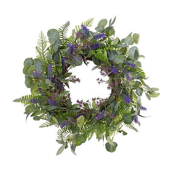 Northlight 22in Lavender And Foliage Wreath