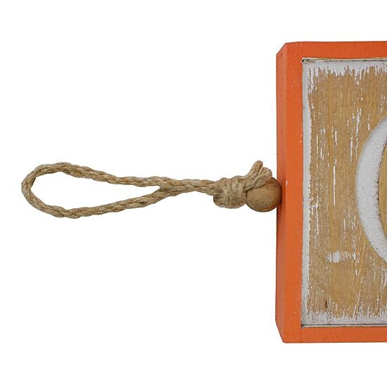 Northlight 27.5in Beige And Orange Boo Hanging Banner Wall Art Set