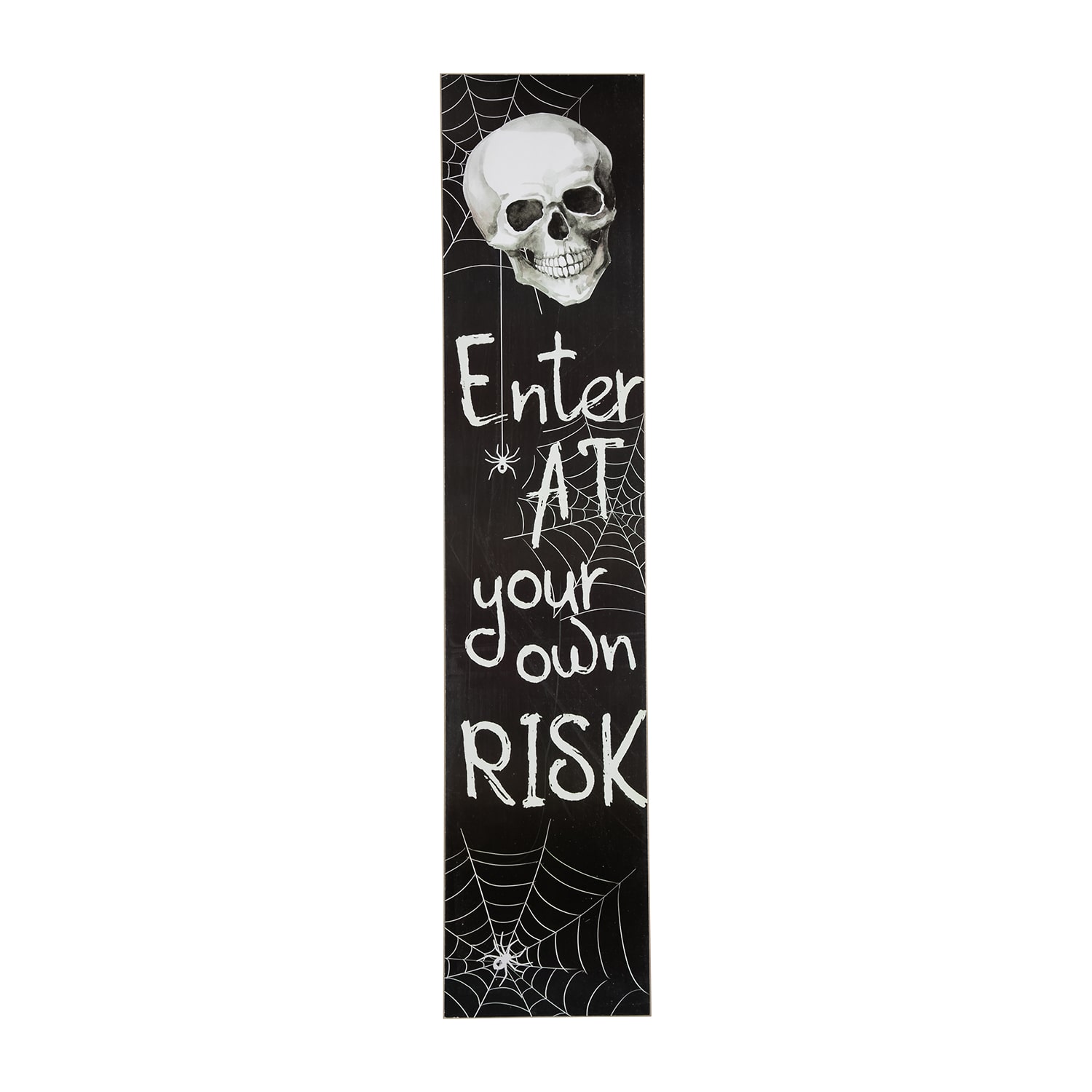 Northlight 36in Enter At Your Own Risk Porch Leaner Halloween Yard Art