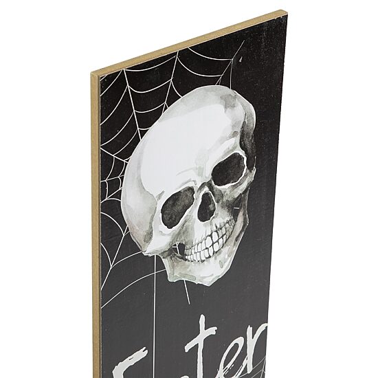 Northlight 36in Enter At Your Own Risk Porch Leaner Halloween Yard Art