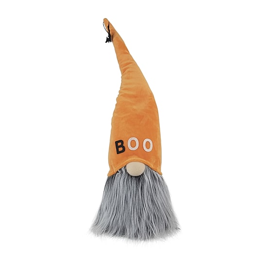 Northlight 19.75in Orange And Gray Boo Standing Gnome