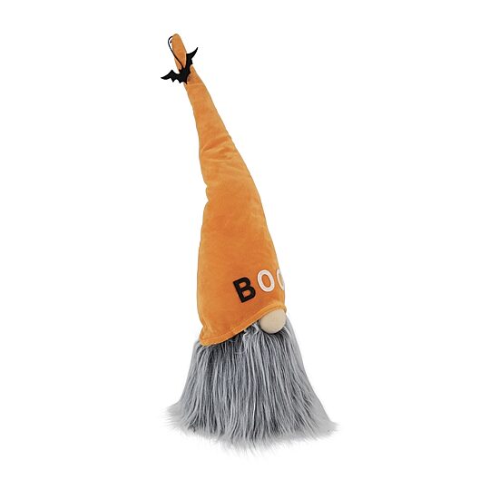 Northlight 19.75in Orange And Gray Boo Standing Gnome