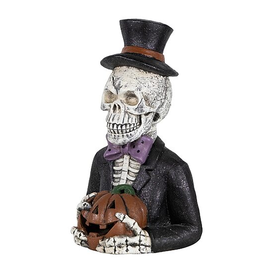 Northlight 23.5in Led Skeleton With Jack-O-Lantern Tabletop Decor
