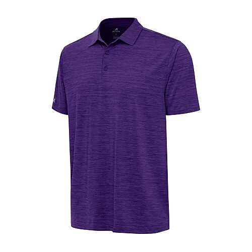 Antigua Layout Mens Short Sleeve Polo Shirt, Medium, Purple
