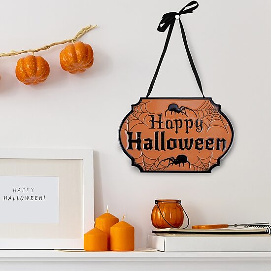 Northlight 10in Cauldron Pot Happy Halloween Wall Sign