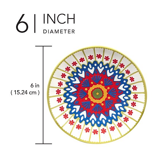 Certified International Spice Love 4-pc. Earthenware Appetizer Plate