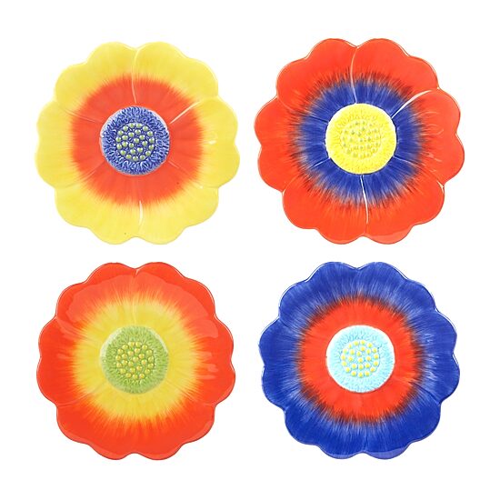 Certified International Poppy 4-pc. Earthenware Dessert Plate