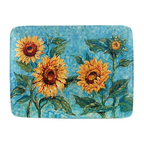 Certified International Golden Sunflowers Serving Platter