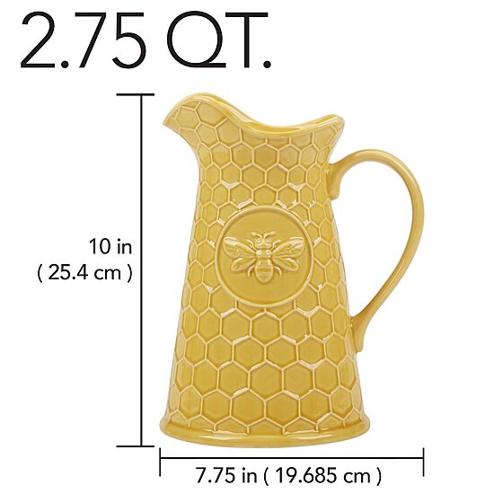 Certified International French Bees Serving Pitcher