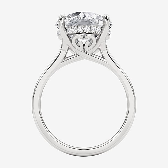 Grown Gorgeous (F, Vs2) Womens 5 3/4 CT. T.W. Lab Grown White Diamond 14K Gold or Platinum Round Engagement Ring