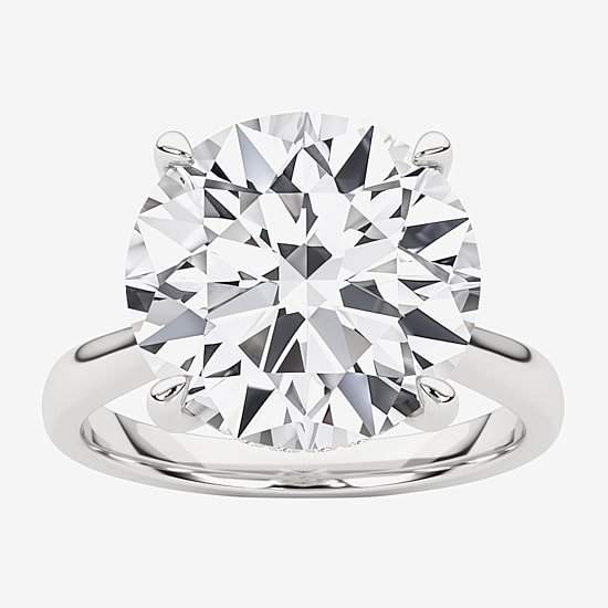 Grown Gorgeous (F, Vs2) Womens 5 3/4 CT. T.W. Lab Grown White Diamond 14K Gold or Platinum Round Engagement Ring