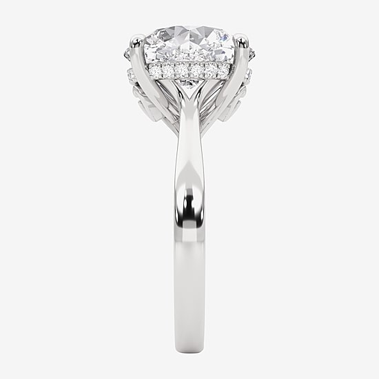 Grown Gorgeous (F, Vs2) Womens 5 3/4 CT. T.W. Lab Grown White Diamond 14K Gold or Platinum Round Engagement Ring