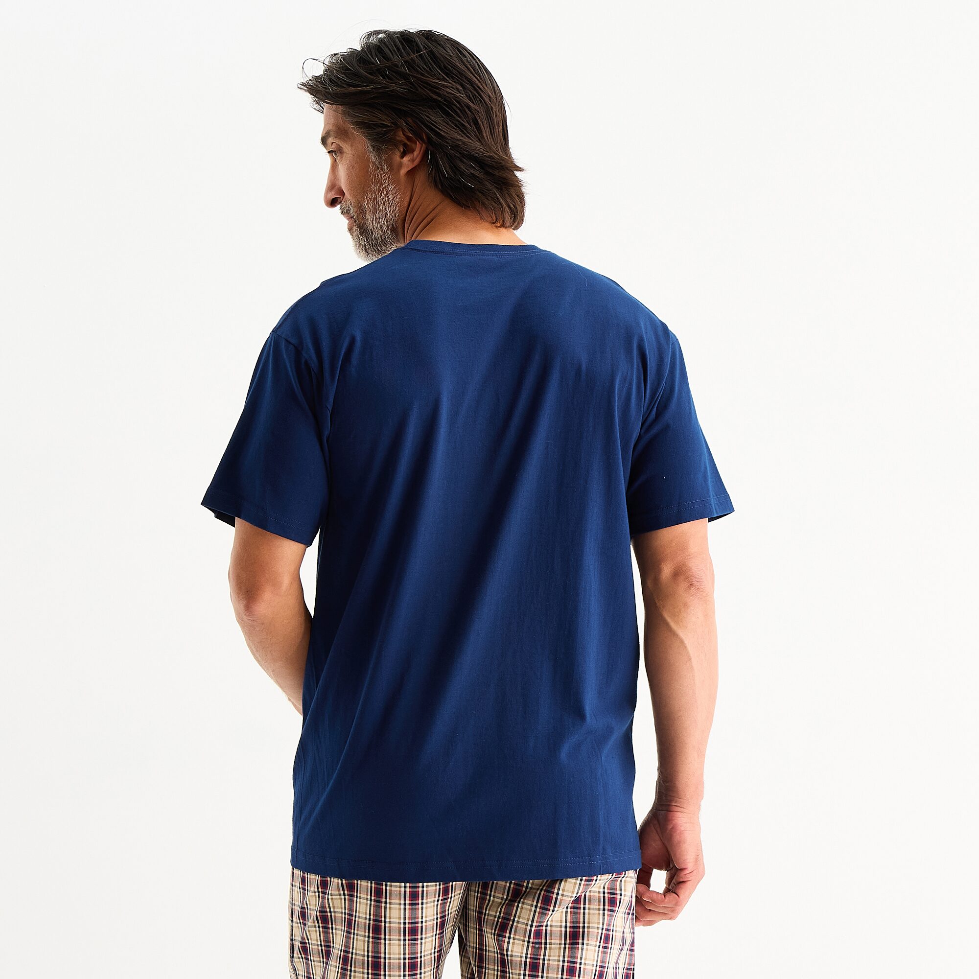 St. John's Bay Mens Crew Neck Short Sleeve Pajama Top