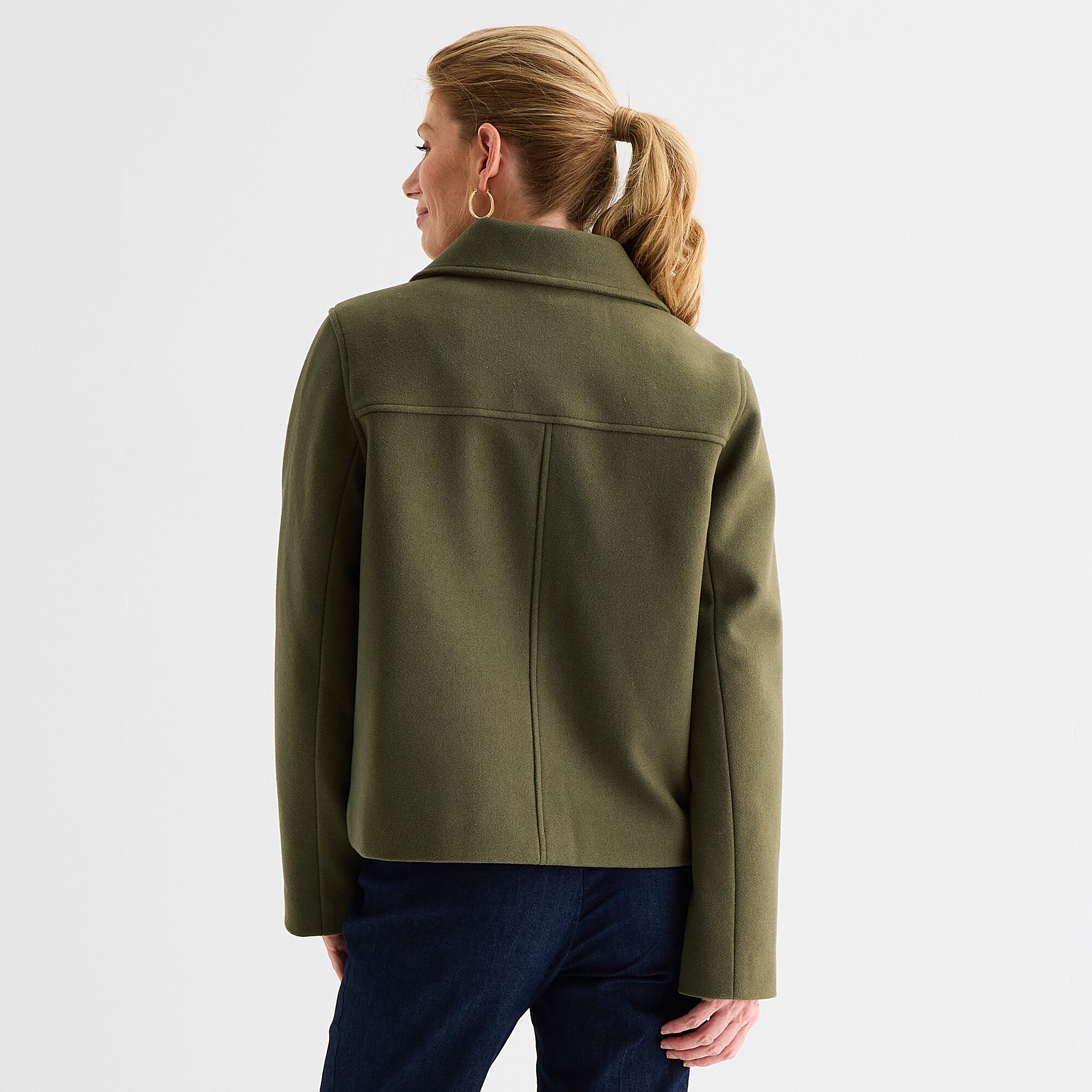 Liz Claiborne Womens Midweight Peacoat