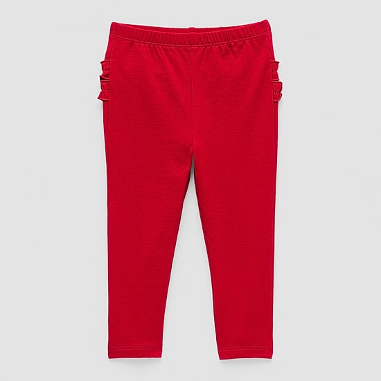 Okie Dokie Rib Baby Girls Skinny Full Length Leggings